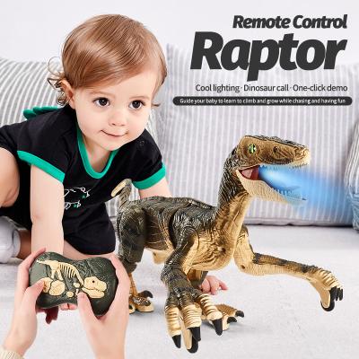 China RC animal remote control 2.4GHz signal stability explore different rc dinosaur with cool light and sound for sale