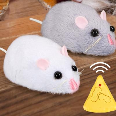 China 360 degree RC simulation ear ab rotation remote control mouse animal dual-channel soft glue production for sale