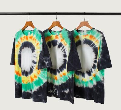 China Custom Printing Graphics Streetwear Hip Hop Tiedye Plain QUICK DRY Cotton Men's 100% Unisex T-Shirt for sale