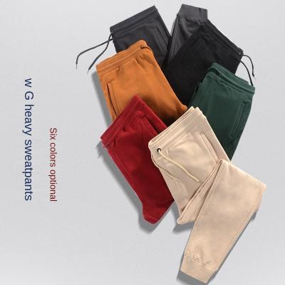 China 320G Anti-wrinkle French Cargo Vintage Casual Pure Cotton Long Terry Sweatpant Custom for sale