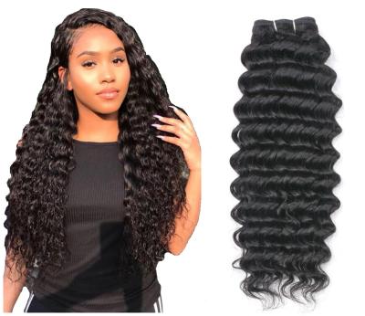 China Deep Wave Quality Products Non Tangle 100% Unprocessed Brazilian Deep Wave Virgin Hair Cuticle Aligned Hair Extensions for sale