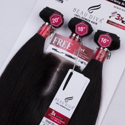 China New Hot Sale 10A Silky Straight Fast Shipping 2022 Wave Color Bundle Natural Hair, One Bundle Human Solut 60g 60g 55g 3 Bundles With Lace Closure for sale