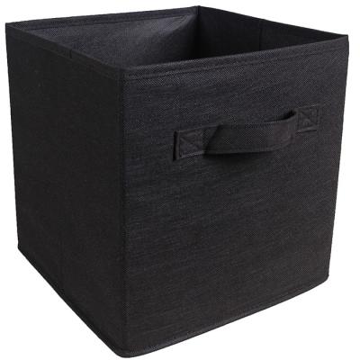 China Home Decorative Collapsible Collapsible Clothing Fabric Storage Box For Home Organization for sale