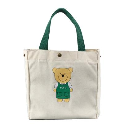 China Custom Handled Shopping Bags With Custom Printed Logo Canvas Eco Friendly Tote Bags for sale