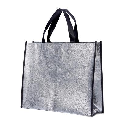 China Heat Insulation Gold PP Folding Laminate Non Woven Shopping Bags In 2021 for sale