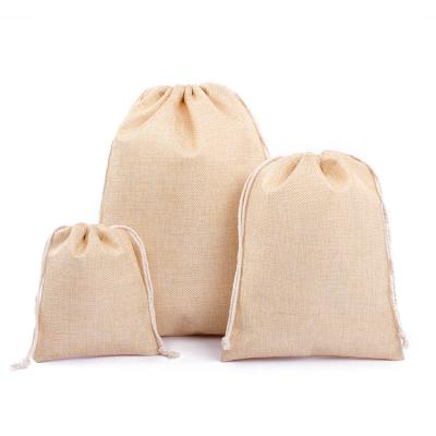 China Handled Gift Bags Suction Twine Shopping Promotional Burlap With Logo Gift Bags Drawstring for sale