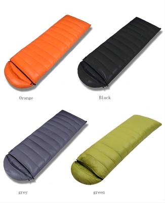 China Envelope type outdoor four season coldproof camping duck down sleeping bag for sale