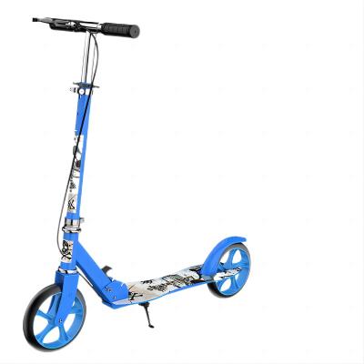 China PU Children 3-12 Years Outdoor Hand Brake Shock Absorbing Foldable Scooter for sale