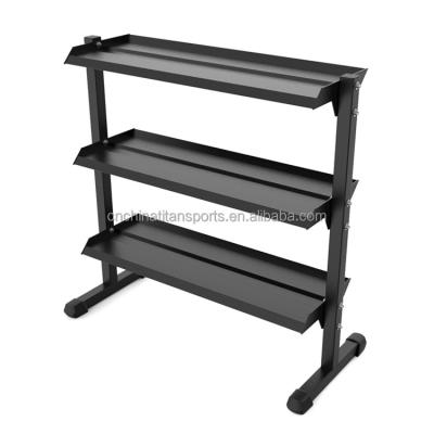 China Comfortable 3 rows bewitch dumbbell rack for sale