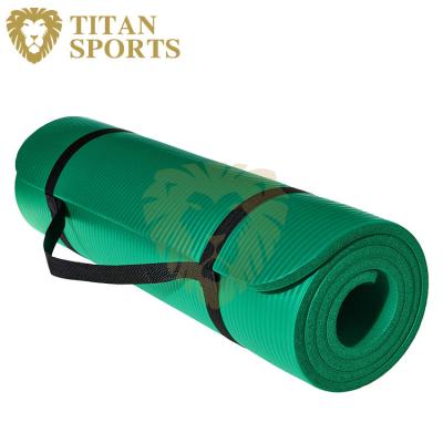 China Eco Friendly Gymnastic Equipment 20mm NBR Yoga Mat In Home Gym for sale