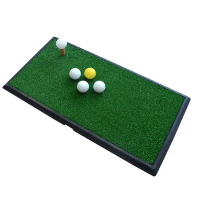 China Durable 33*63cm Golf Practice Mat Golf Hitting Mat Golf Training Mat Tees Simultor Rubber Bottom for sale