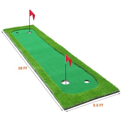 China Trainning 2.5FT*10FT Mini Golf Green Mini Golf Green Golf Putting Green Portable Indoor Outdoor Mat for sale