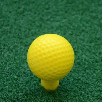 China Factory Price OEM Logo 42mm Bulk Custom Soft PU Stress Practice Golf Ball PU Foam Golf Balls 42.6mm for sale