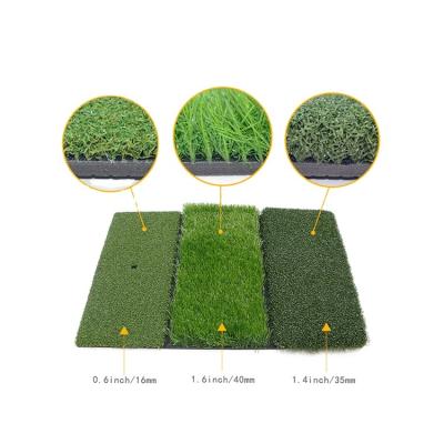 China Velvet Turf & China Supplier Rubber Base Perfect Indoor Artificial Golf & Wholesale Outdoor Grass Teacher Hitting Mats for sale