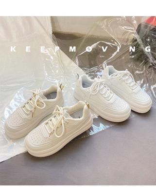 China Cushioning White Women Sneakers Shoes Sports Kawaii Flat Platform Spring Tennis Basket Casual Vulcanize Running Lolita Trainers 2021 for sale