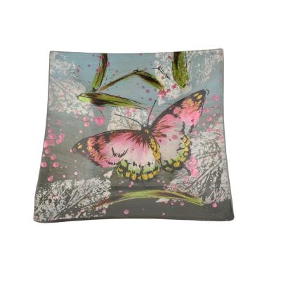 China China Custom Crafts Luxury Lead Free Glass / Ceramic Butterfly Fashion Home Decoration Pieces for sale