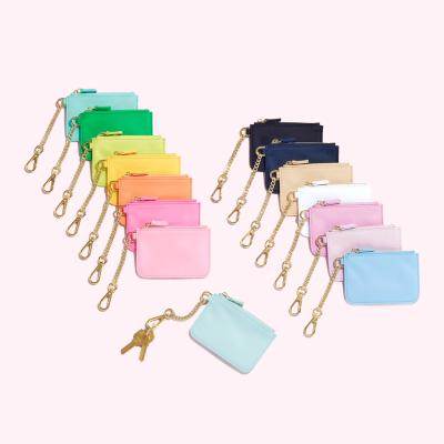 China MIni Key Chain Wallet Nylon Coin Purse Customized Change Purse High Quality for sale