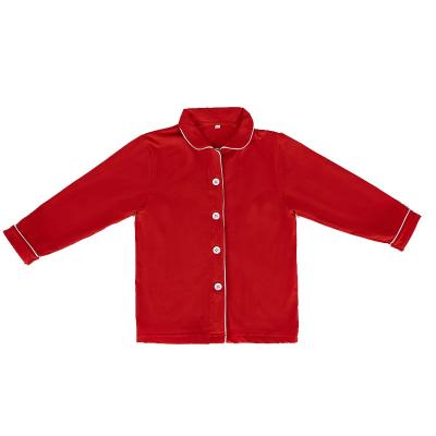 China Wholesale Monogrammed Eco-Friendly Fashion Cotton Girls Ruffled Christmas Pajamas for sale