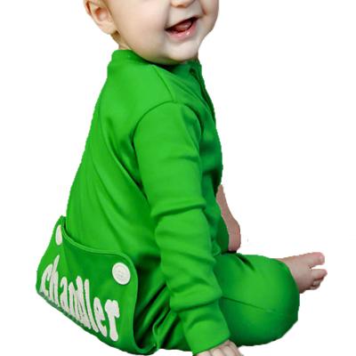 China Breathable Wholesale Monogrammed Baby Christmas Onesie Bottom Flapper Pajamas for sale