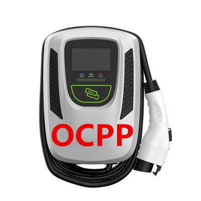 China EV charger station OCPP 1.6J pass ac ev coche electrico 32a ev car electric car charging vehicle made in china io factory for sale