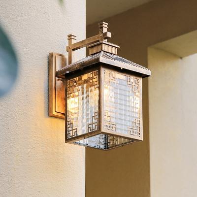 China Solar Outdoor Waterproof Wall Light Outdoor European Villa Garden Wall Light for sale