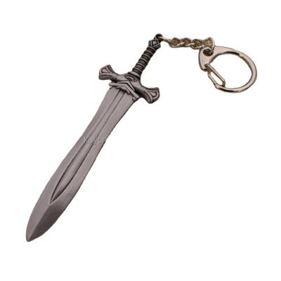 China Hot Sale Metal Sword Fashion Metal Key Chain For Paper Cutter for sale