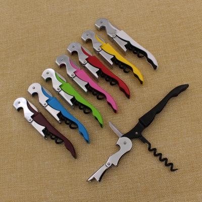 China 8 Viable Colors Stainless Steel Corkscrew Wine Opener Servers Multifunction Wine Corkscrew for sale