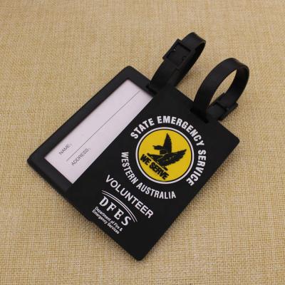 China Hot Sale Custom PVC 3D Soft Rubber Luggage Tag for sale