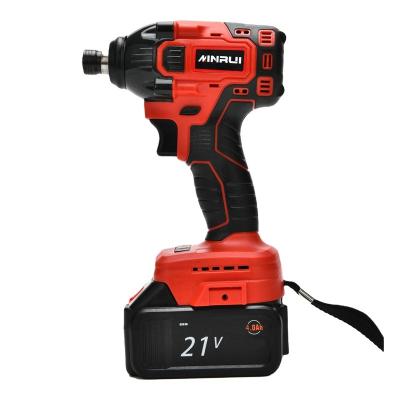 China MINRUI 18V Impact Li-ion Lithium Battery Brushless Rechargeable Cordless Electric Wrench Drill MR8908 Air Gun Effortless for sale