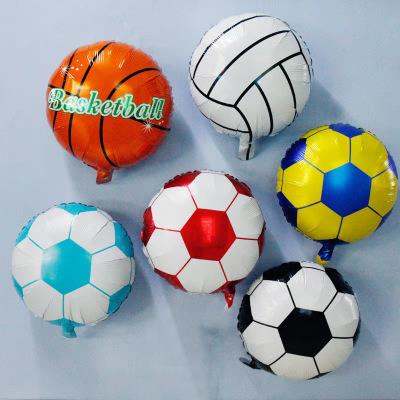 China Eco-friendly World Cup 10inch European club fans soccer ball game globos team cheer event party supplies soccer foil balloons for sale