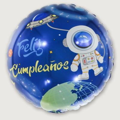 China Eco-friendly Space Theme Astronaut Balloon Rocket Latex Balloon Astronaut Foil Balloon For Birthday Party Decoration for sale