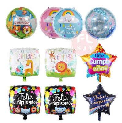 China Eco-friendly Feliz Cumpleanos Customized Wholesale Helium Foil Balloon for sale