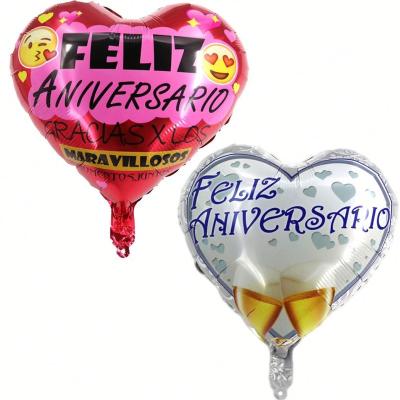 China Gray Rose Red Helium Filling Eco-Friendly Self-Sealing Heart Shaped 9.6g Balloons Feliz Aniversario Anniversary Supplies Foil for sale