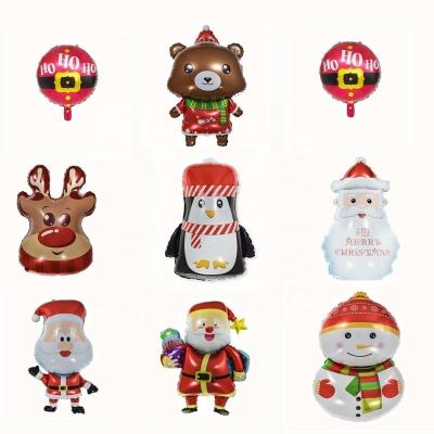 China Eco-friendly Merry Christmas Gift Box Shape Foil Balloon Kid Toy For Christmas Party Decoration for sale