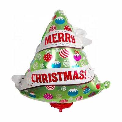 China 2019 FL New Arrival Eco-friendly Indoor Merry Christmas Decoration Tree Shape With Candy Foil Balloon For Xmas Party Decoration for sale