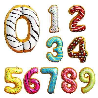 China Eco-Friendly 40inch Number Balloons Foil Mylar Number For 10th Birthday Party Decorations for sale