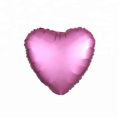 China 18 Inch Eco-friendly Simple Heart Shaped Metallic Inflatable Balloon Toy for sale