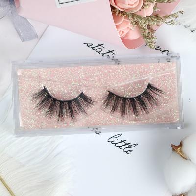 China Wholesale High Quality Natural Fake Tapered Mink Lashes 3D Volume Eye Lashes Manufactory for sale