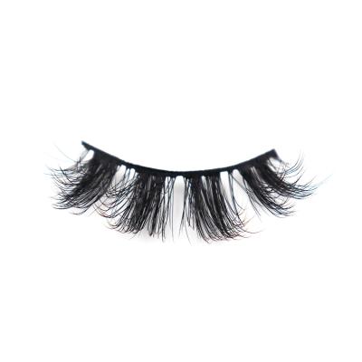 China Crisscross 15mm Mink Lash Faux Rounded Curly Lashes Tapered Eyelashes With Package Custom Logo for sale