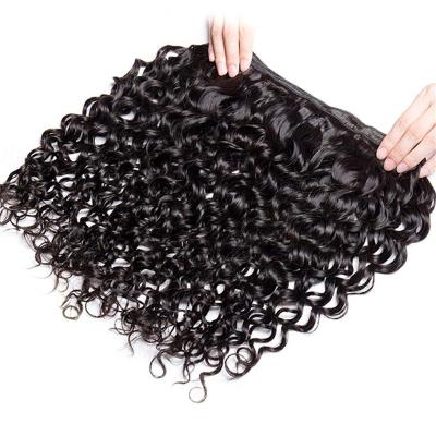 China Bodywave Cuticle Aligned Virgin Hair Brazilian Water Wave Bundles With Closure Remy Wavy Human Hair Bundles With Closure 3 Bundles for sale