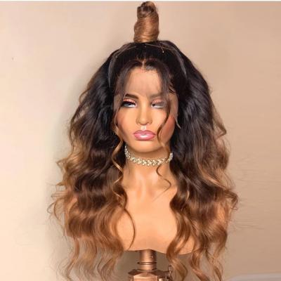 China Body Wave 1b/4/Golden Colored 13x4 Lace Front Human Hair Wigs For Women 200% Human Hair Wigs For Highlight Betty Frontal Hair for sale