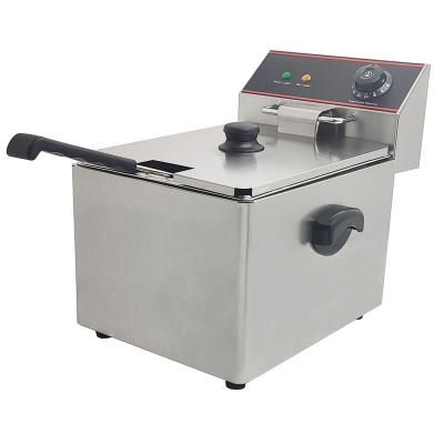 China 11L Restaurant Thermostat Oil Desktop Electric Commercial Turkey Outdoor Deep Fryer for sale