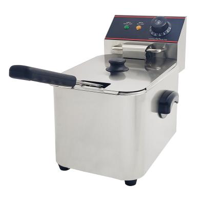 China 4L Mini Restaurant Thermostat Restaurant Corn Dog Chips Deep Fryer Machine for sale