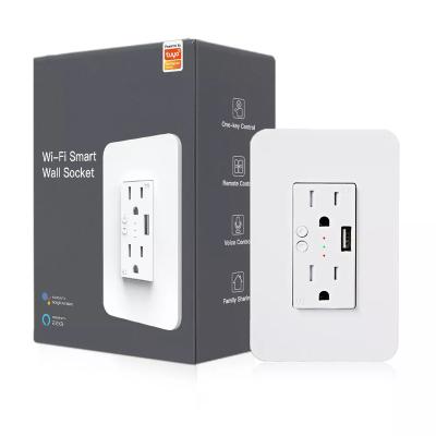 China Set Timer/Wireless Wifi USB Smart Socket US Standard Electric Voice Control Wall Socket Desktop Outlet Group Control for sale