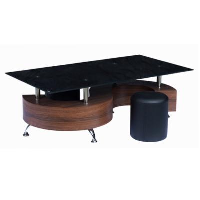 China High Quality Easy To Clean Living Room Furniture S Shape Center Tea Table Coffee Table With for sale