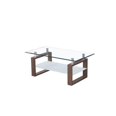 China Cheap High Quality MDF Coffee Table Set Modern End Table Sofa Glass Table Nordic for sale