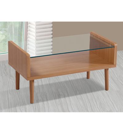 China Practical& cheap coffee tables with glass and wood TV stand and coffee table set solid wood coffee table for sale