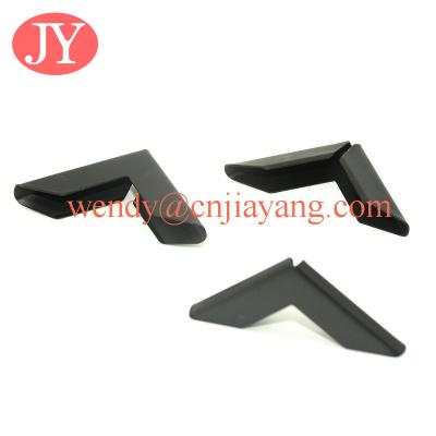 China matte black color metal book corner for menu for sale