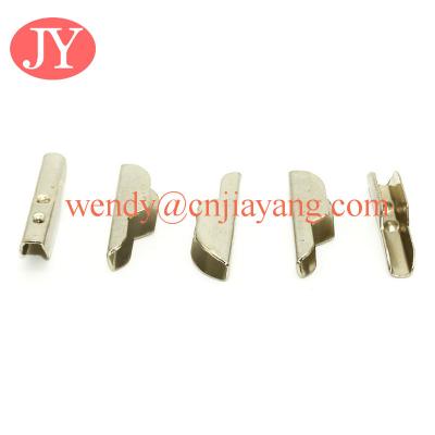 China Silver plating 22mm metal T tip barb clips for cord for sale