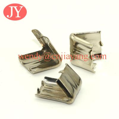 China Ribbon end clips silver plating ribbon end clips crimp for sale